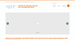 Desktop Screenshot of genetik-bonn.de