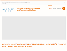 Tablet Screenshot of genetik-bonn.de